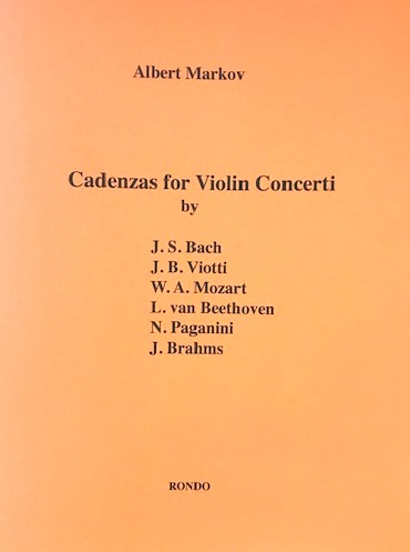 A sheet music cover for cadernos for violin concerti.